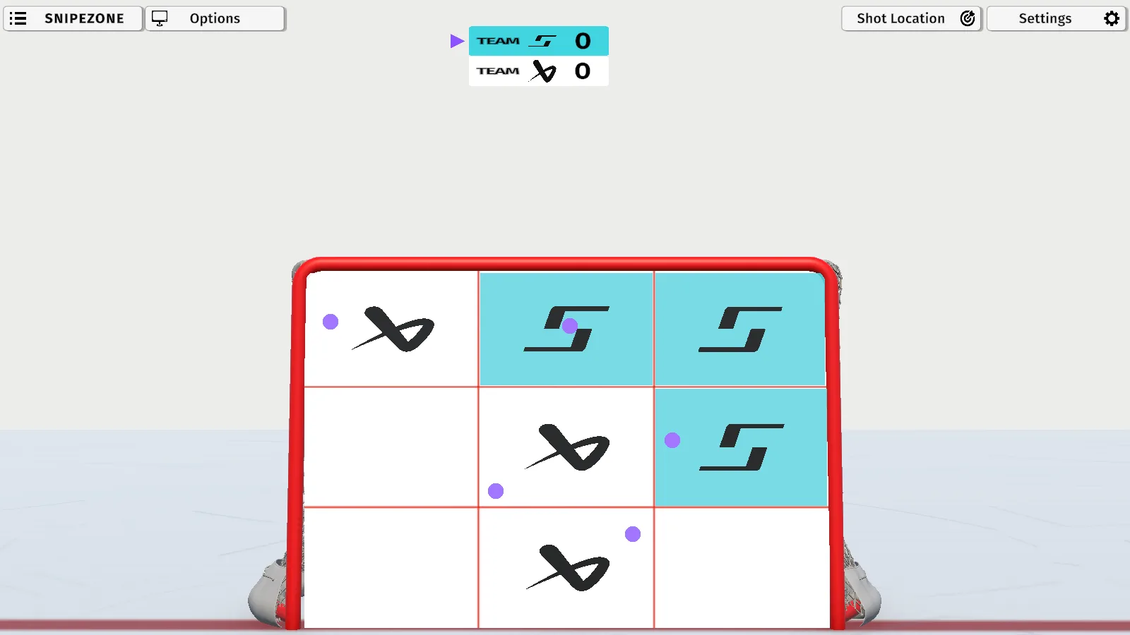 3×3 target grid game
