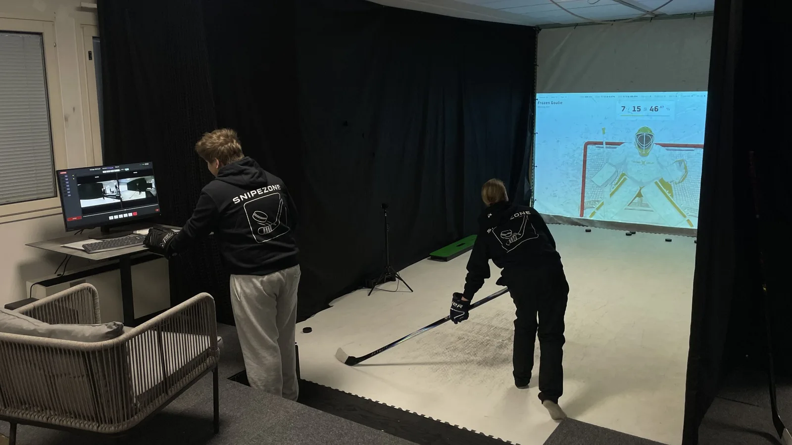 Players training at SnipeZone
